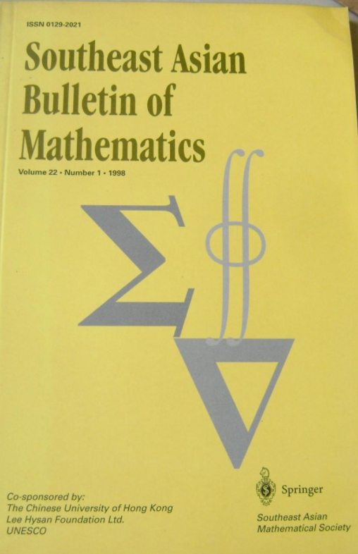 Southeast Asian Bulletin Of Mathematics雜志