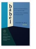 Babel-revue Internationale De La Traduction-international Journal Of Translation雜志