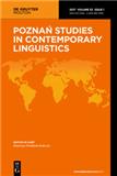 Poznan Studies In Contemporary Linguistics雜志